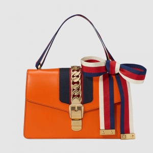 421882 GUCCI Sylvie ϵ b Ƥ 米 ɫ