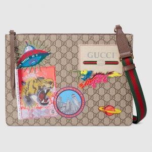 474083 Gucci Courrierϵ GG Supreme߼(j)ܛ췫 ] ľɫ