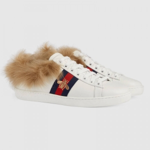 498199 GUCCI Aceϵ ɫ۷C ëƤ \(yn)(dng)Ь ɫ