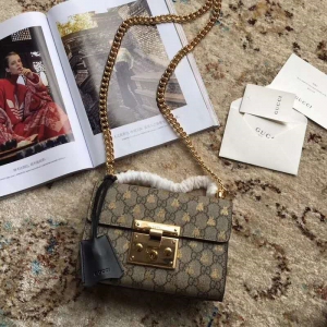 409487 Gucci米 Padlockϵ Ƥ pG۷ӡ Y朗l米 ɫ