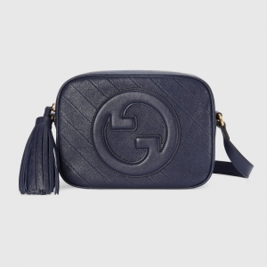 742360 古馳Gucci Blondie系列小號肩背包 2023年新款斜挎單肩包 藍(lán)色