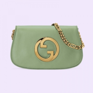 699268 Gucci Blondie系列肩背包 圓形互扣式雙G單肩包 淺綠色