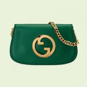 699268 Gucci Blondie系列肩背包 圓形互扣式雙G單肩包 翠綠色
