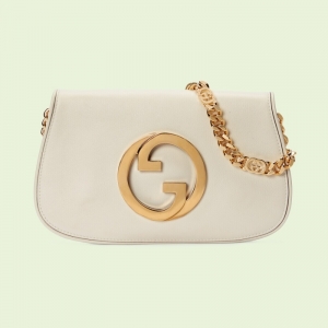 699268 Gucci Blondie系列肩背包 圓形互扣式雙G單肩包 白色