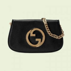 699268 Gucci Blondie系列肩背包 圓形互扣式雙G單肩包 黑色