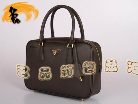 BL0095 Prada手提包 普拉達(dá)時(shí)尚女士休閑包 Prada女包 原版一比一品質(zhì) 啡色