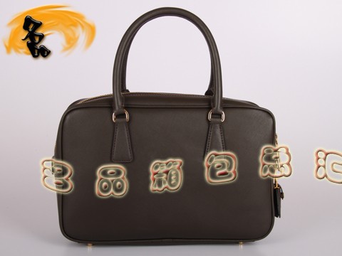 BL0095 Prada手提包 普拉達(dá)時(shí)尚女士休閑包 Prada女包 原版一比一品質(zhì) 啡色
