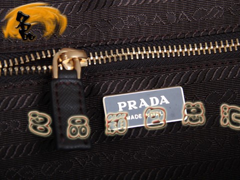 BL0095 Prada手提包 普拉達(dá)時(shí)尚女士休閑包 Prada女包 原版一比一品質(zhì) 啡色