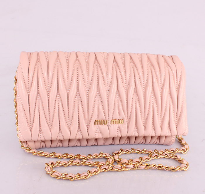 MIUMIU繆繆新款女包 81204淺粉