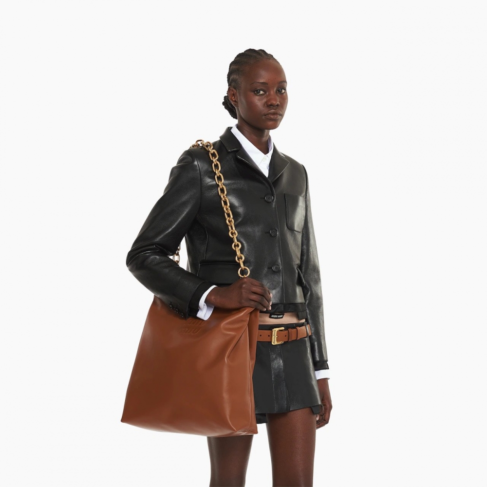 ģ؃[Miu Miuȫ Leather Shoulder Bag